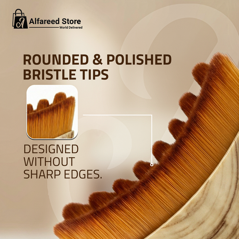 Rounded and polished bristle tips